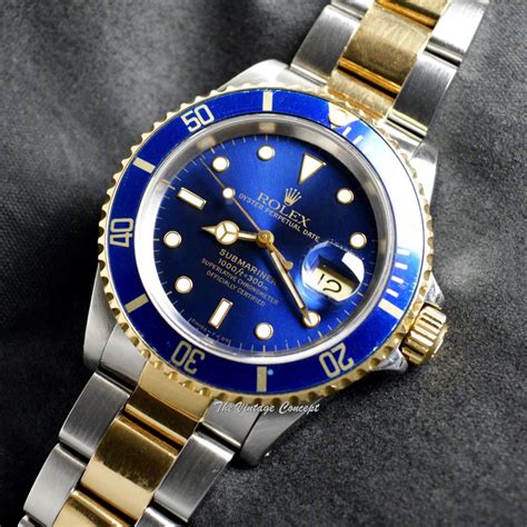 rolex submariner two-tone blue price|rolex submariner blue dial bezel.